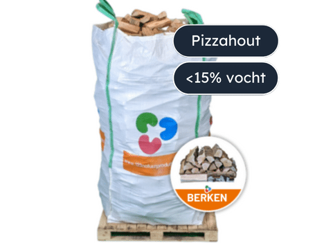 Pizza hout berken bigbag 2 kuub2000 liter 123natuurproducten.nl